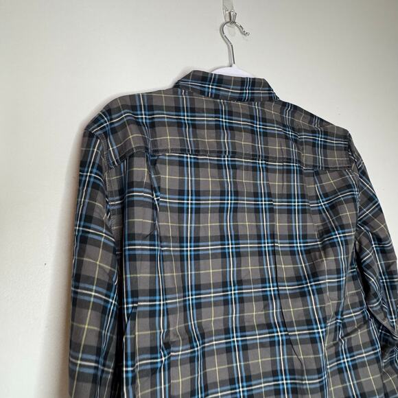 Alesbury Long Sleeve Gray Blue Button Up Shirt Men’s Cotton NWT Size Medium - Picture 6 of 9